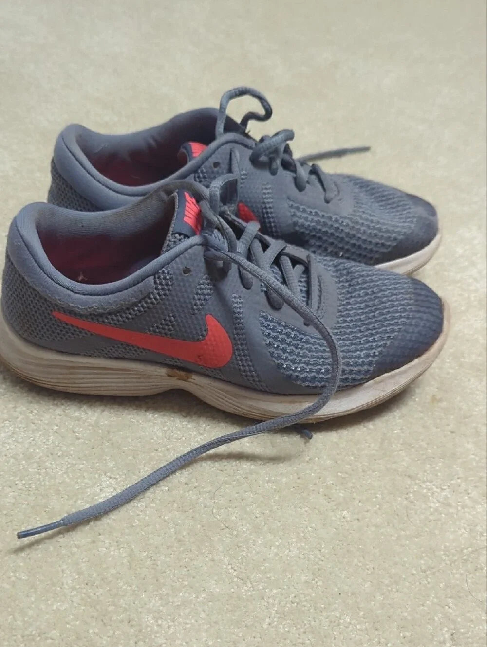 Nike Revolution 4 Running Shoes - Navy with Pink Swoosh